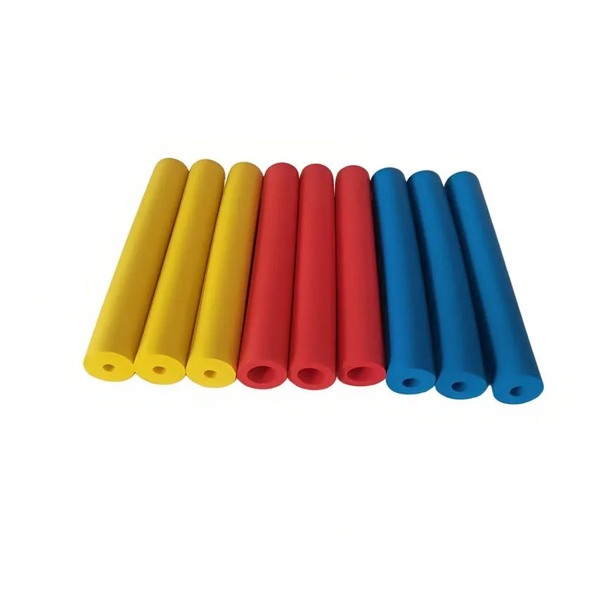 Rubber auxiliary grip hose for tableware and pen tools showing inner diameter options