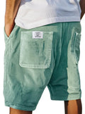 Men's straight-leg corduroy shorts in multiple colours with pocket details