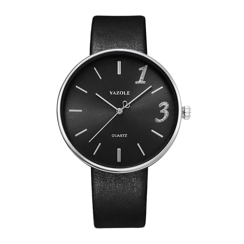 Pair of matching couple watches with quartz movement, 43mm and 36mm dials, mineral glass, and 3ATM water resistance