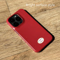 Original plain plaid phone case for iPhone 15 Pro Max anti-fingerprint red grid frosted protective shell