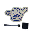Luminous adhesive sticker sheet with LED driver and connecting cable for window lighting