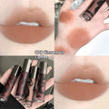 Matte lip mud lipstick bullet showing natural finish with no-cup-stain technology