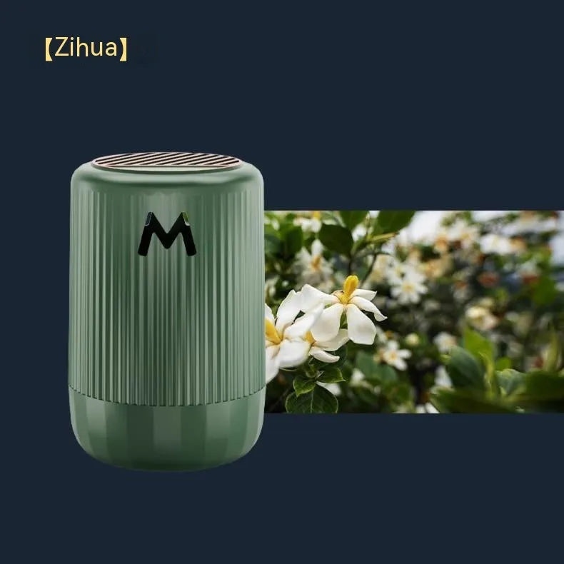 Solid car aromatherapy decorative cup in 10x6cm size with choice of four fragrances for vehicle and home use.