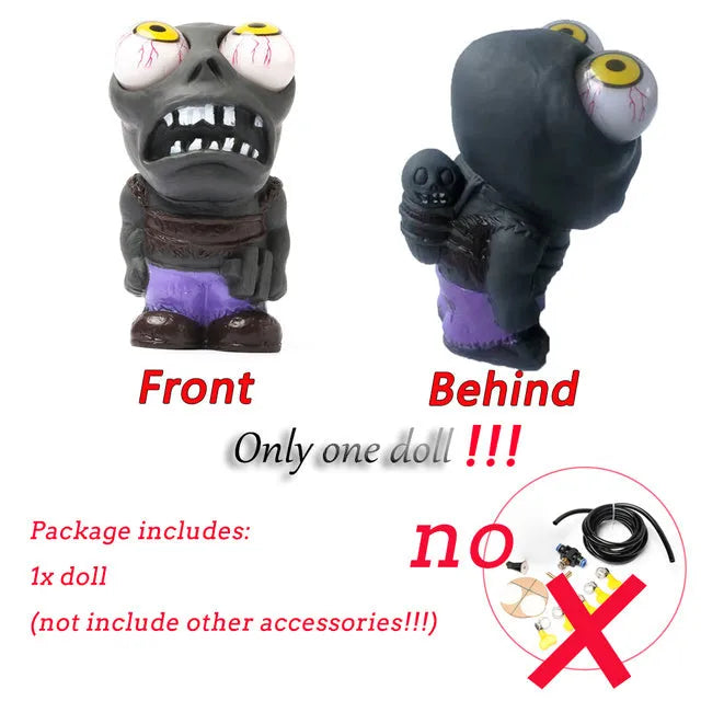 Turbo car blow-off valve accessory kit with explosive eye zombie doll and pressure regulating valve components.