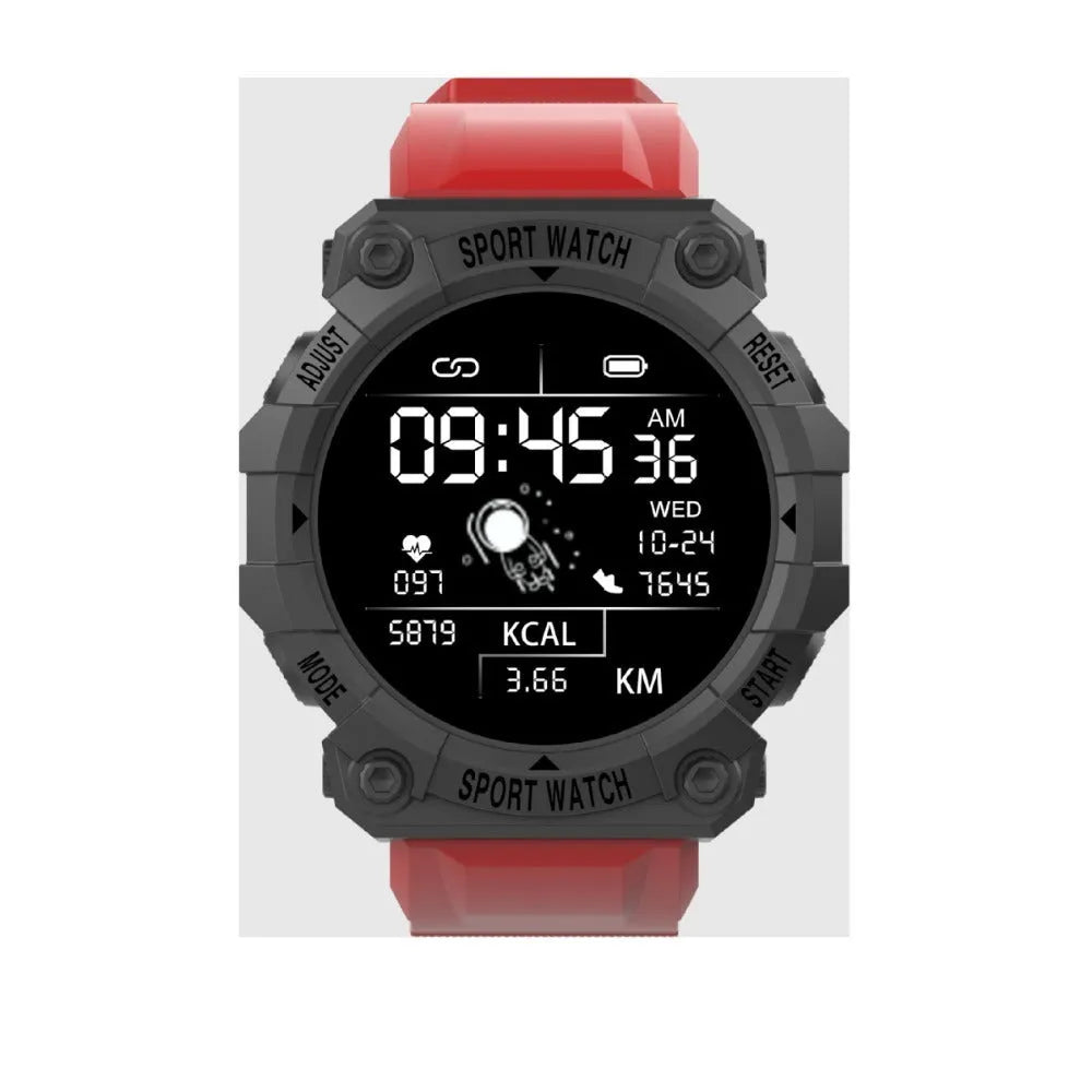 Spaceman Round FD68S smart bracelet with large colour TFT screen on wrist, smart reminder display