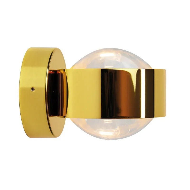 Modern small wall lamp with chrome, gold, black, and white finish options for bedside, hallway, staircase, or hotel use.