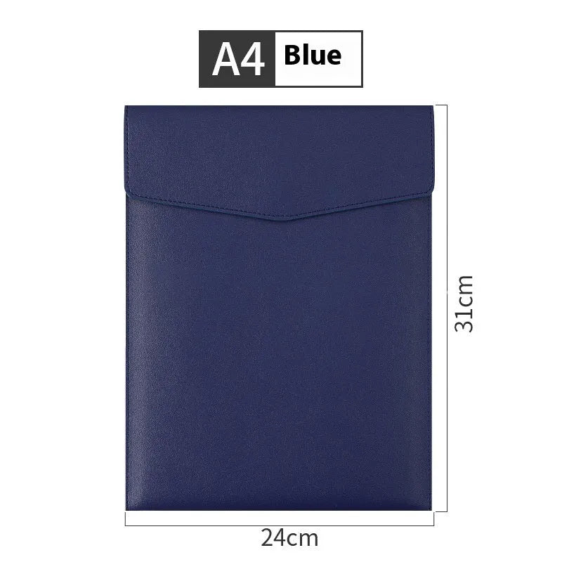 A4 vertical PVC file bag in black for business document organisation