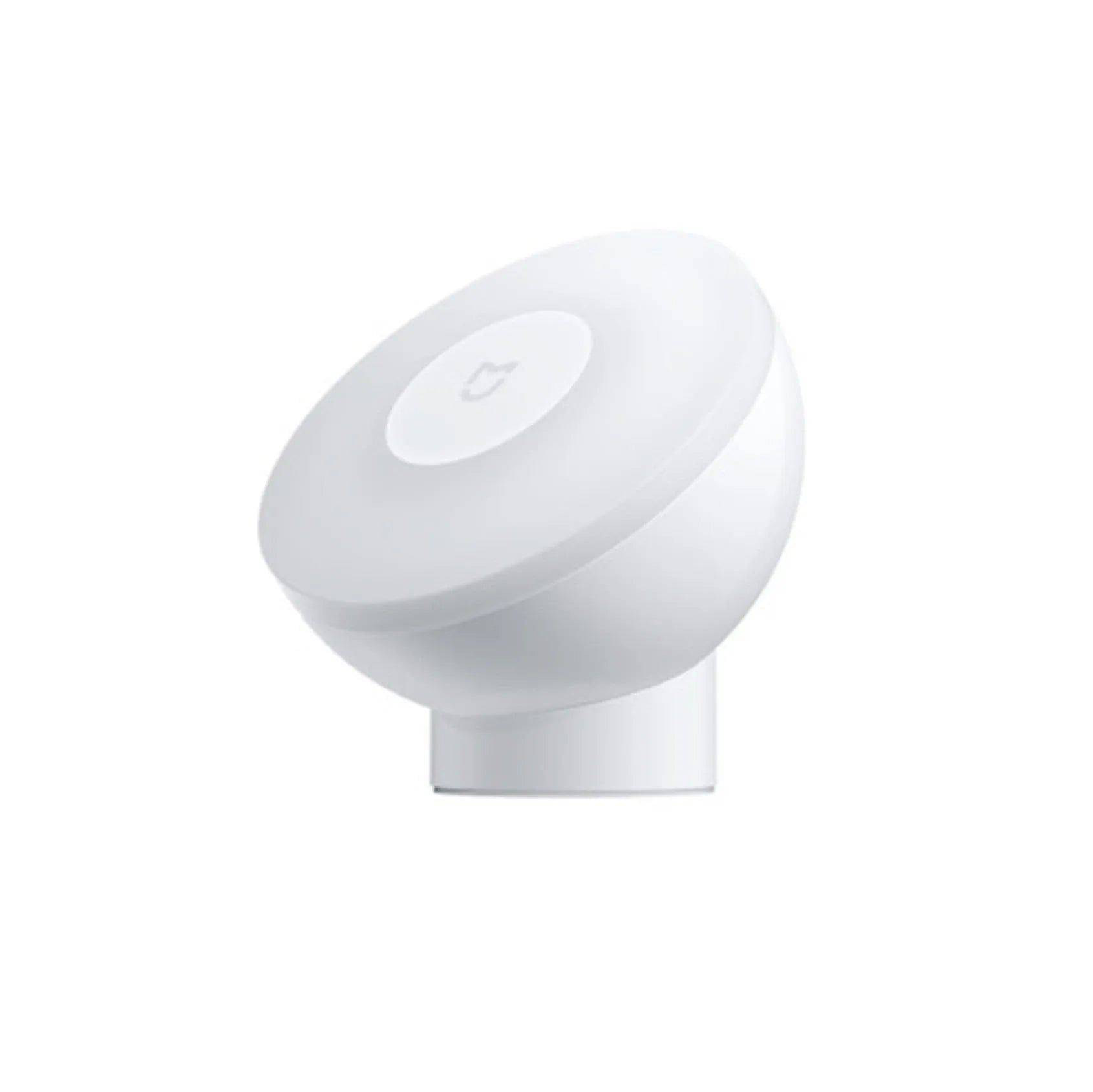 White modern bedside table lamp with human body induction sensor and Bluetooth connectivity