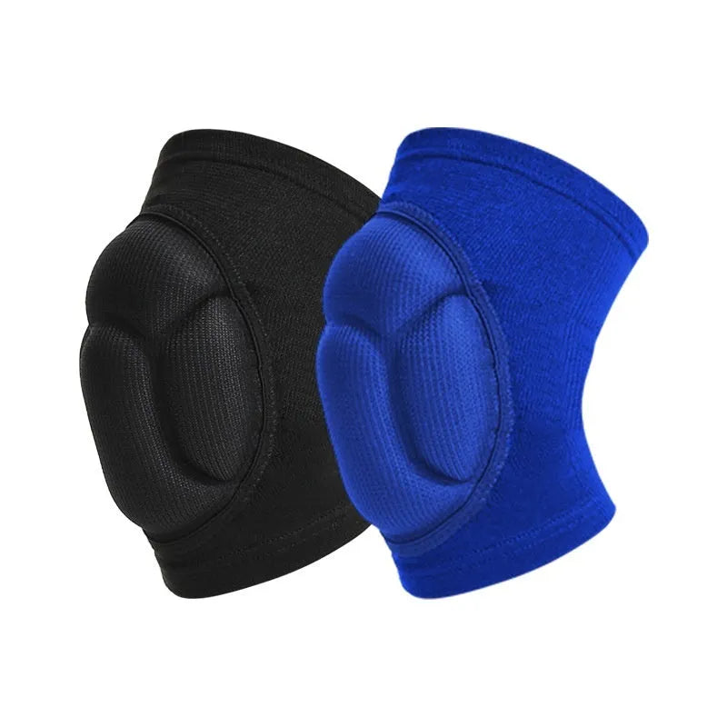 Black thick sponge dance kneepad for volleyball and sports knee protection
