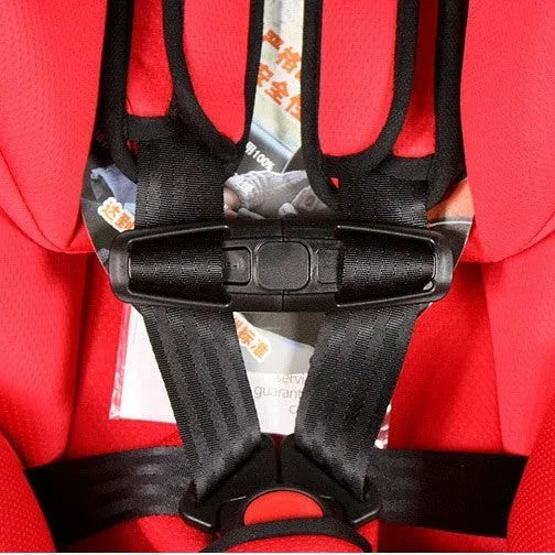 Black nylon PA66 seat belt clip for child car seat 5-point harness systems