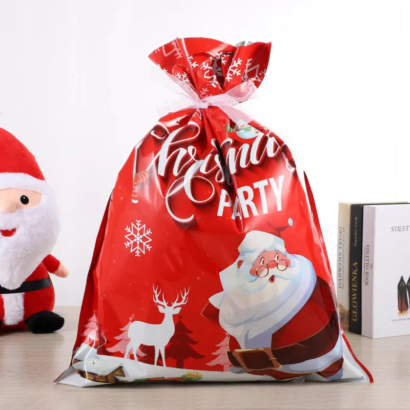 Christmas gift tying packing machine bag OPP aluminium PE 24x32cm sky blue design on white background