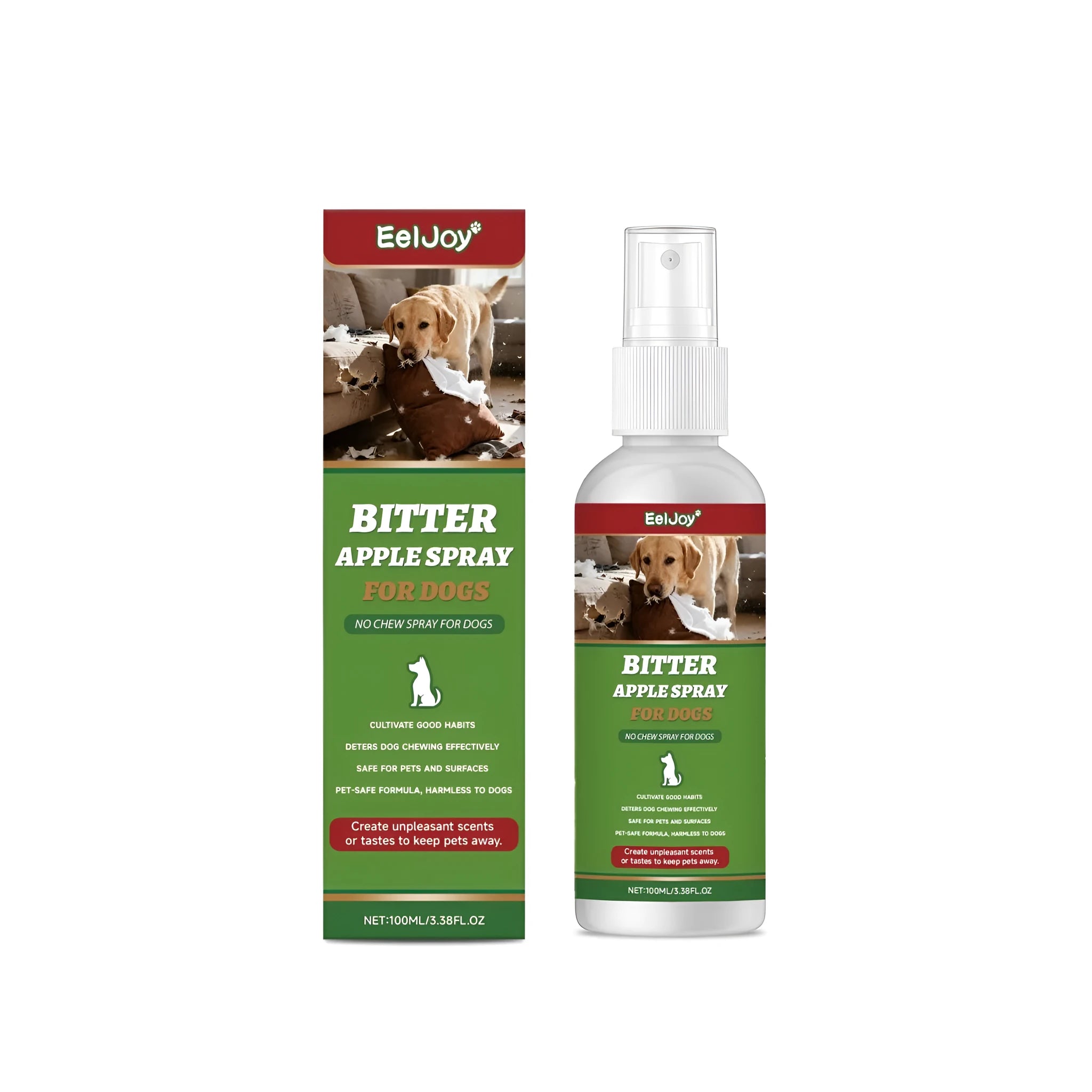 No Chew Spray For Dogs 100ml bottle with apple extract deterrent