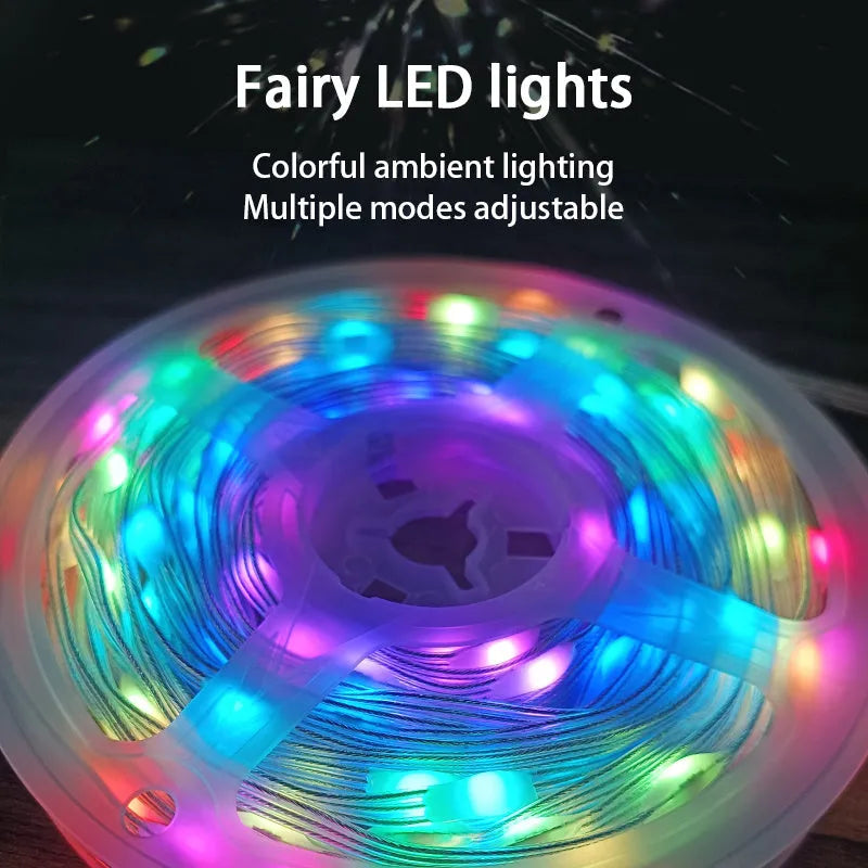 10 metre LED light string with 100 multi-colour lights for festival party decoration