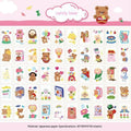Japanese cartoon character sticker sheet with 50 pieces at 40x60mm for notebook decoration