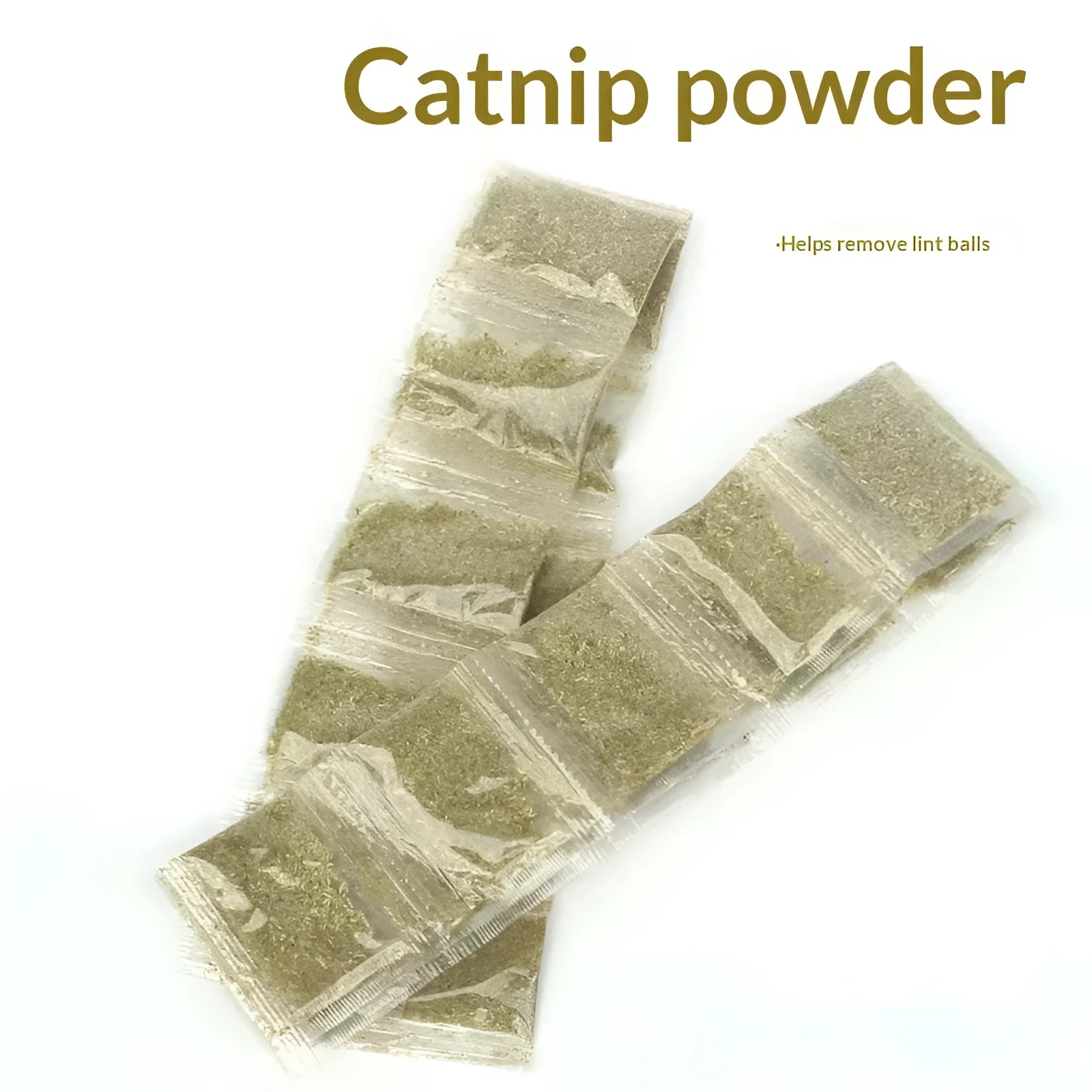 Catnip cat grass snack 1g bag for hairball removal and oral cleaning with mint powder