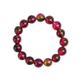 Handmade watermelon crystal bracelet with pastoral style beads in choice of sizes