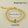 Women's heart-shaped copper bracelet with zircon stones in an Arabic style design.