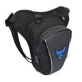 Red 0105MC motorcycle crossbody leg bag made of 1200D Oxford cloth showing front and side.