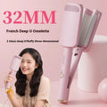 New French Egg Roll automatic hair curler in Violet with wired AC plug