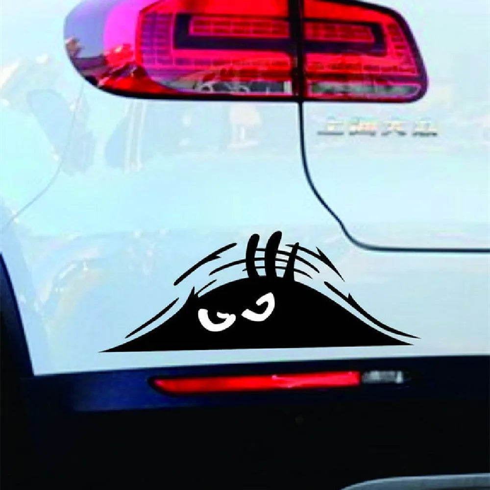 Self-adhesive body sticker in 19cm x 7cm size with facial expression design