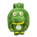 Dinosaur plush backpack with embroidery detail in blue colour with soft handle