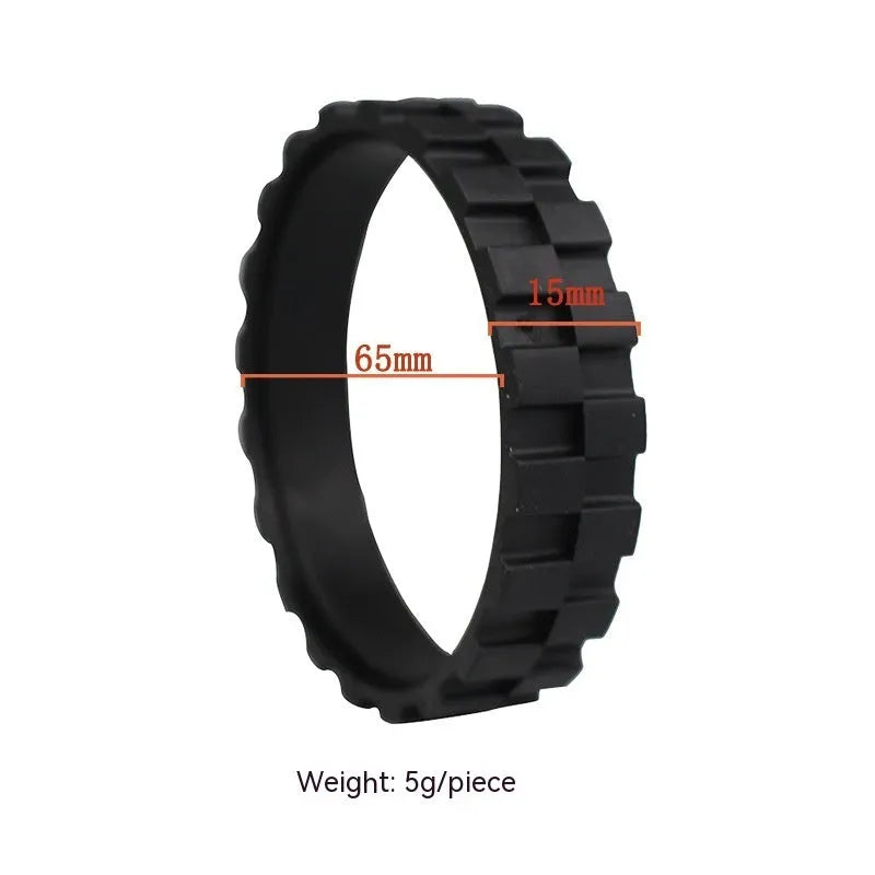 Black anti-abrasion tyre belt replacement for sweeping robot spare part