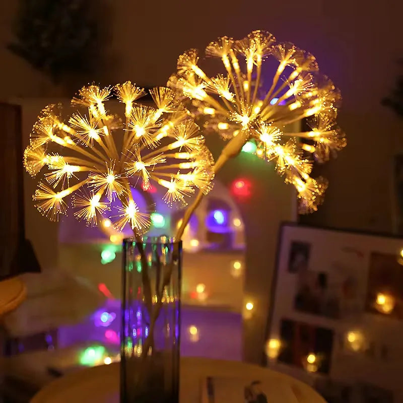 LED warm white glowing dandelion light plastic decorative lamp 270 lumens indoor