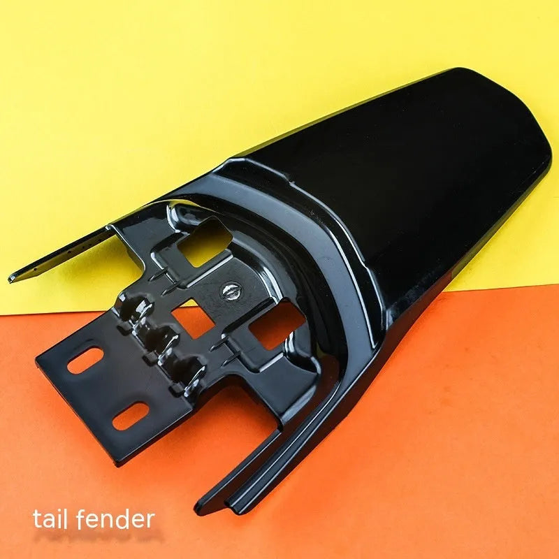 Carbon fibre rear mudguard and fender kit for a Light Bee electric off-road bicycle.