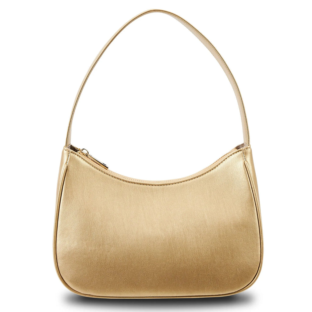 Waterproof PU leather shoulder bag in simple retro design showing colour options