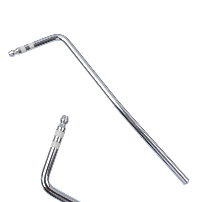 Direct plug-in metal tremolo arm for guitar in black, blue, gold, and silver colour options.