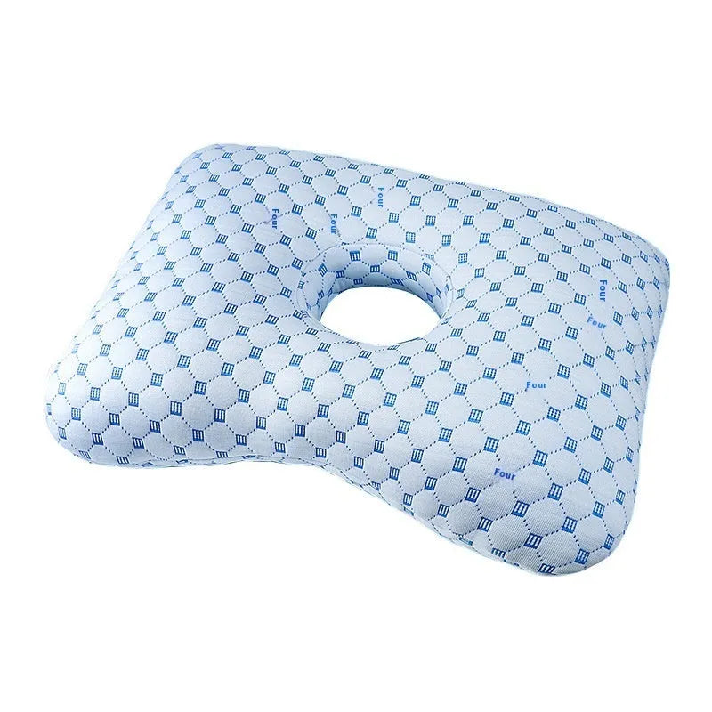 Beauty salon single hole ear pillow in New Chinese style, showing dimensions 39x28x6cm.