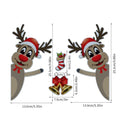 Christmas elk bell cartoon design magnetic bumper stickers with luminous reflective properties