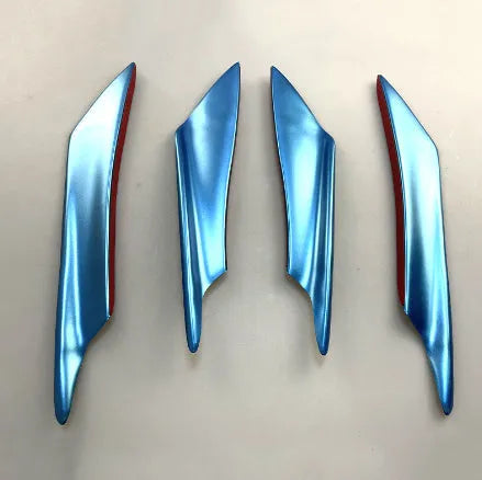 Carbon fibre pattern bumper blade air knife kit for automotive installation