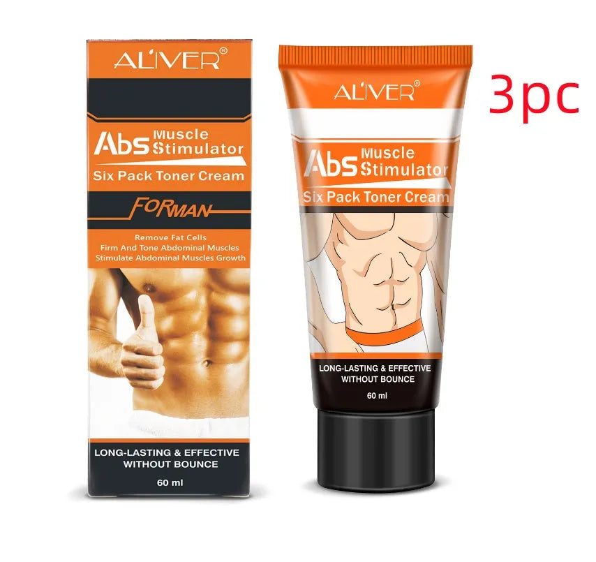 60ml abdominal muscle cream with caffeine in black bottle