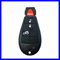 Replacement plastic key shell for Dodge and Chrysler car smart keys, showing dimensions 85x42x15mm.