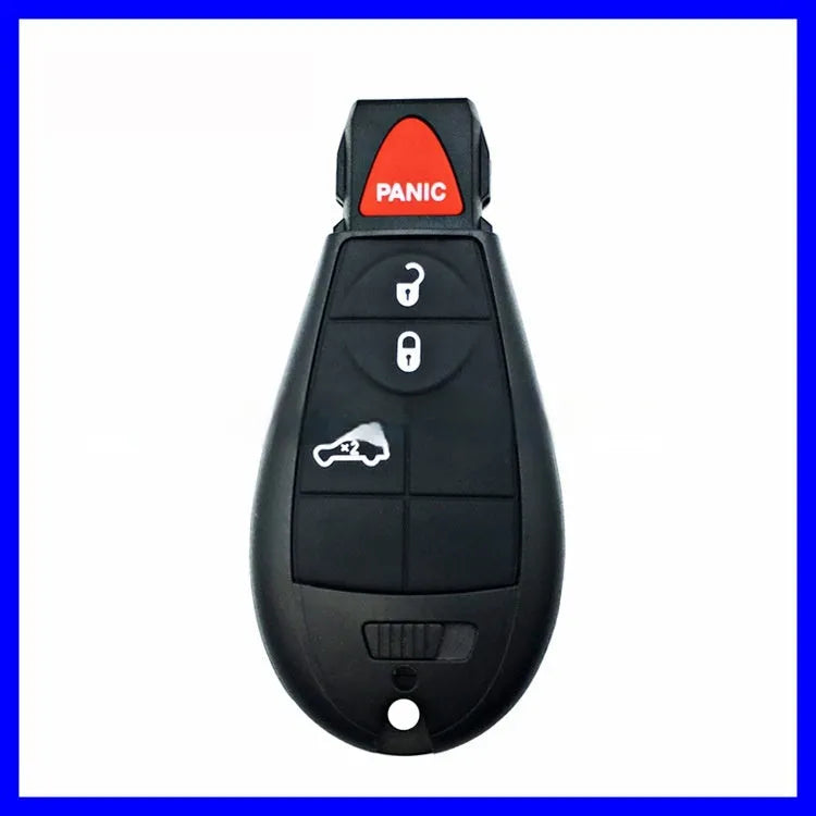 Replacement plastic key shell for Dodge and Chrysler car smart keys, showing dimensions 85x42x15mm.