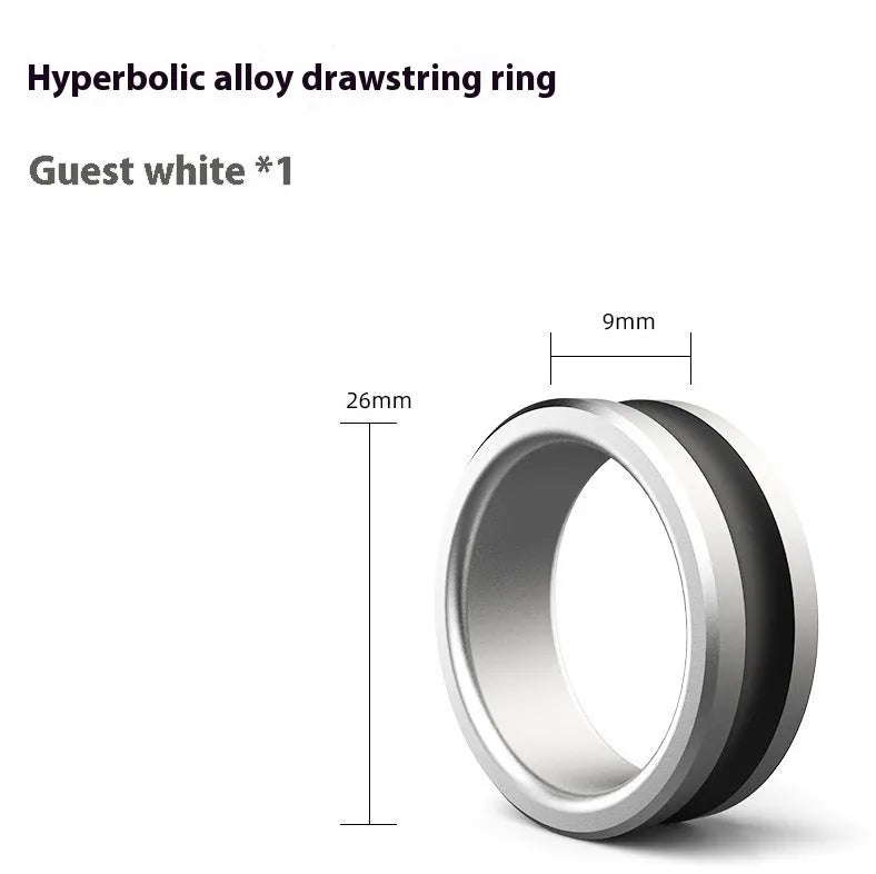 Orange and silver alloy fishing hand guard pull loop with non-slip grip design
