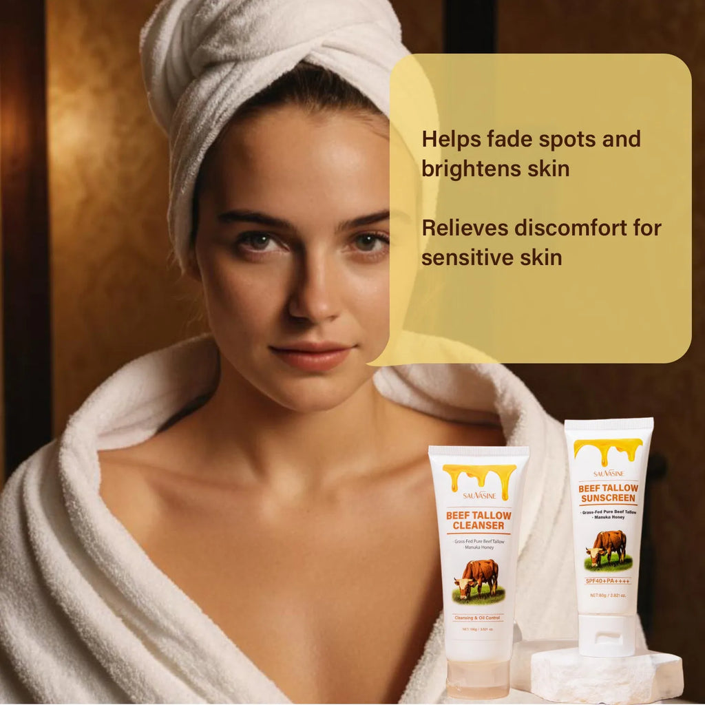 Butter Honey seven-piece skincare kit with facial cleanser face cream lip balm body lotion scrub and soap