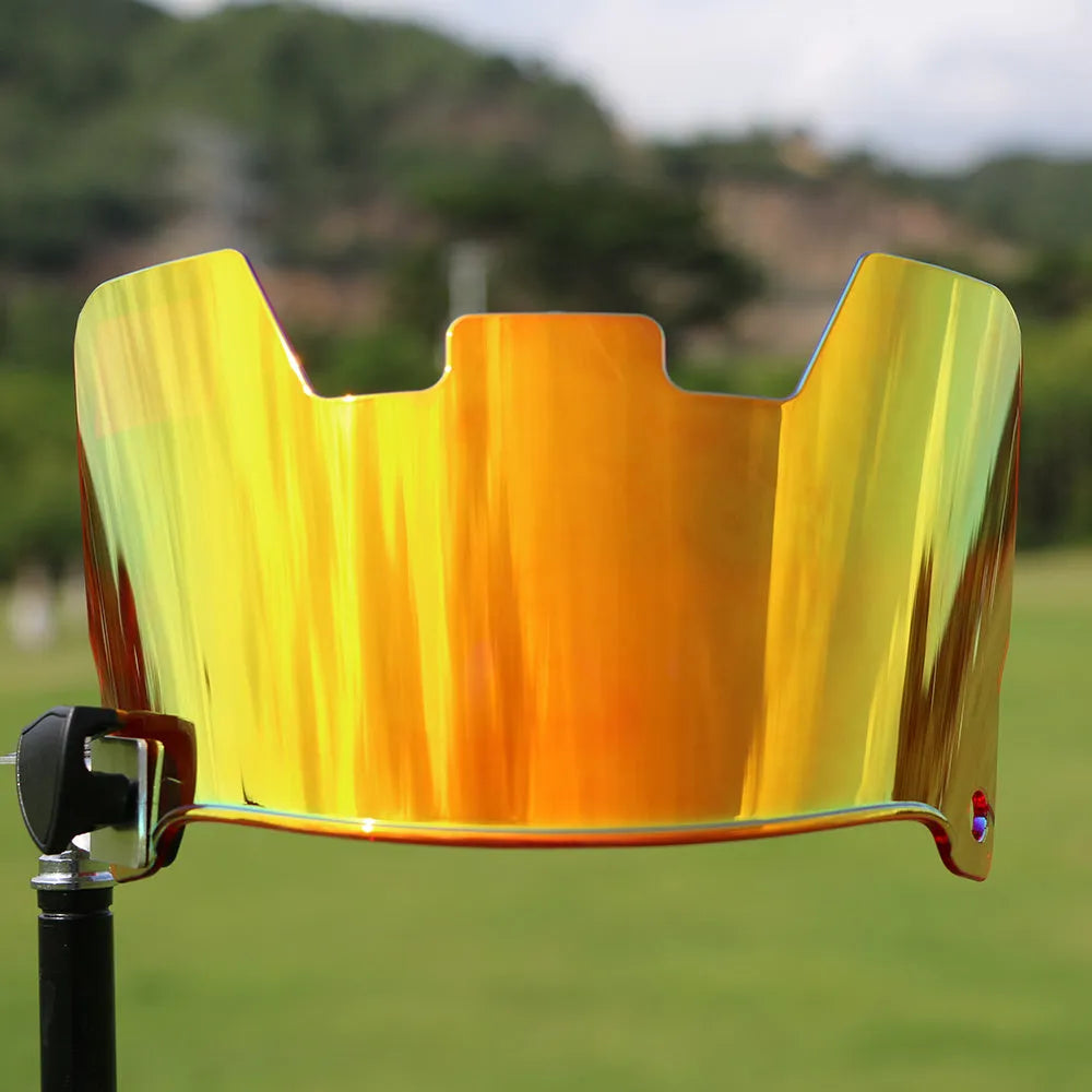 American style rugby helmet goggles in multiple colours showing tool-free attachment.