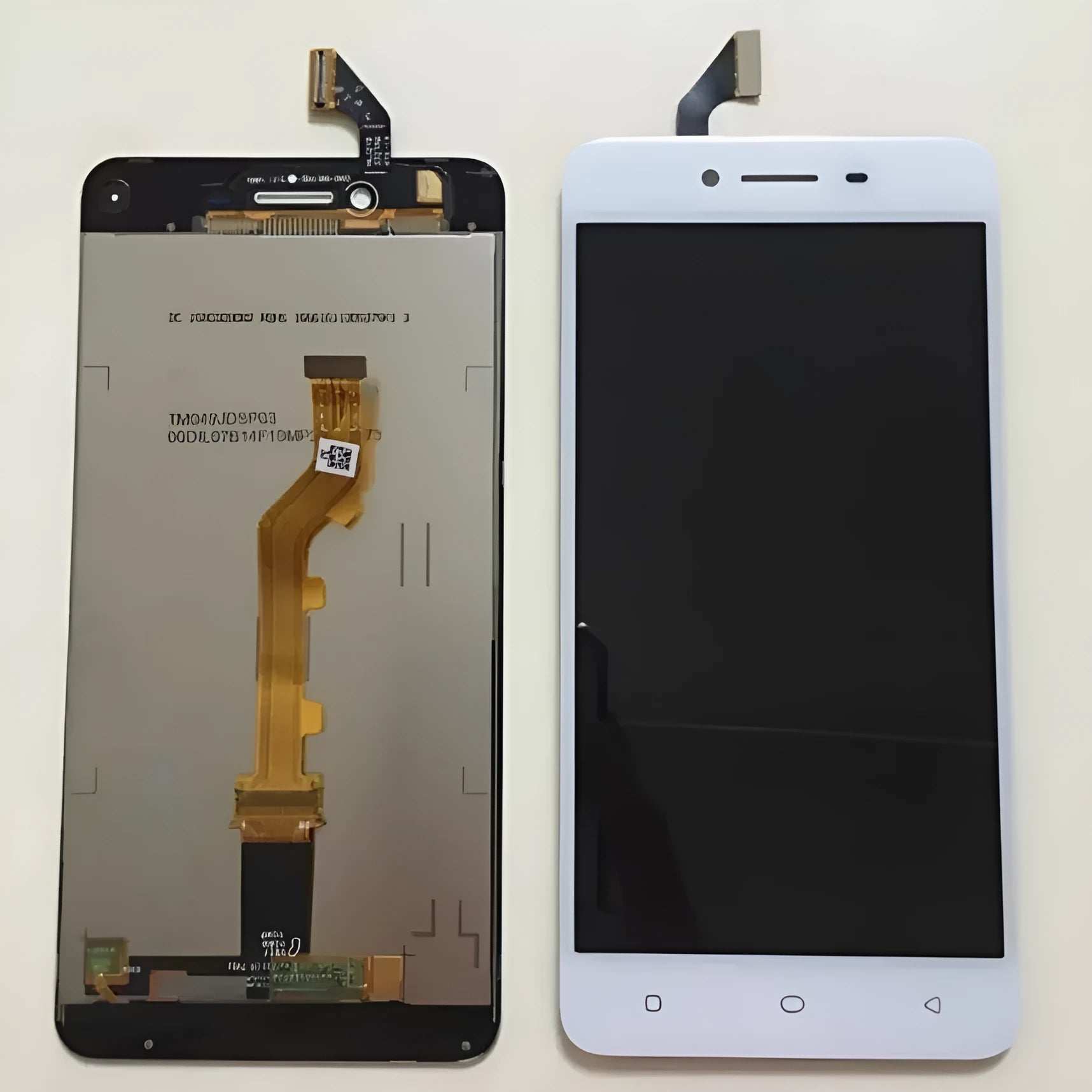 LCD integrated screen assembly for A37 T M F models white colour with frame