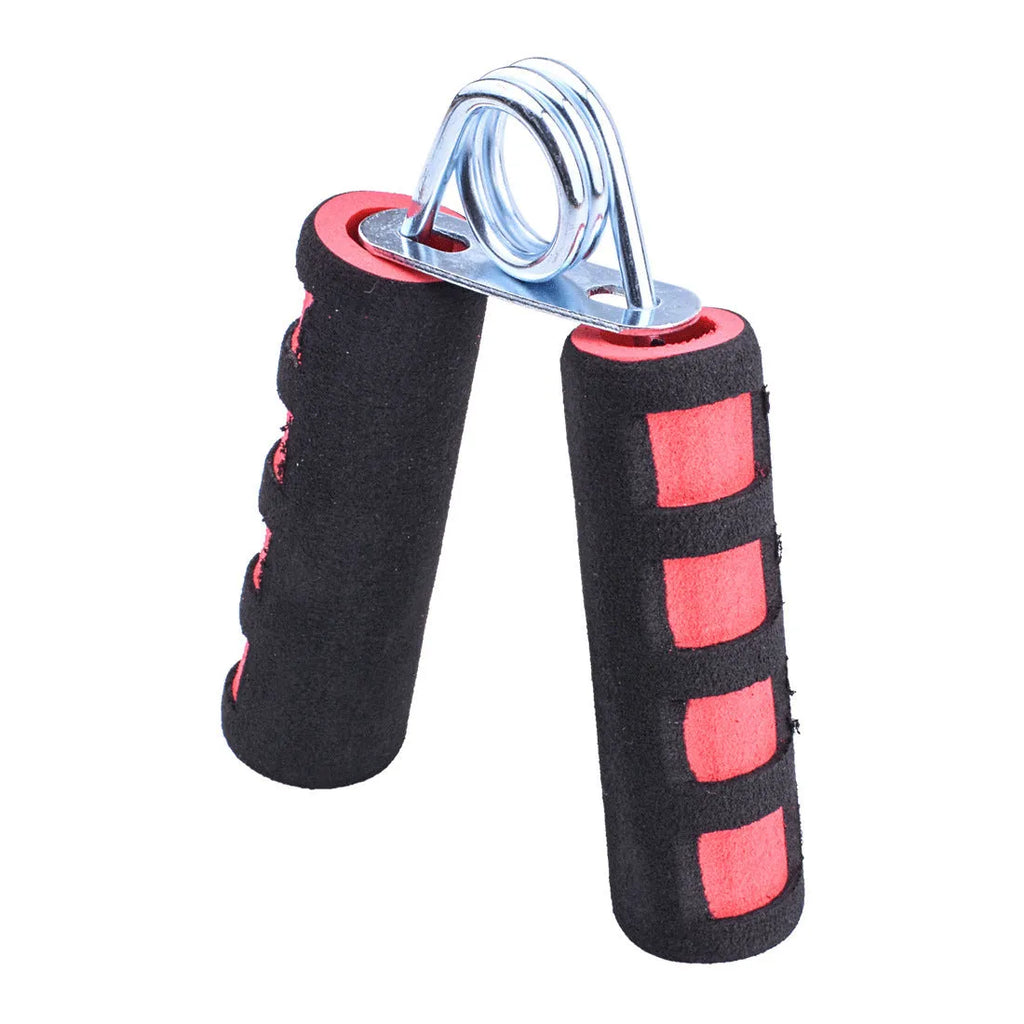 Hand training spring grip finger strength trainer with 4.5cm steel spring and black foam grip