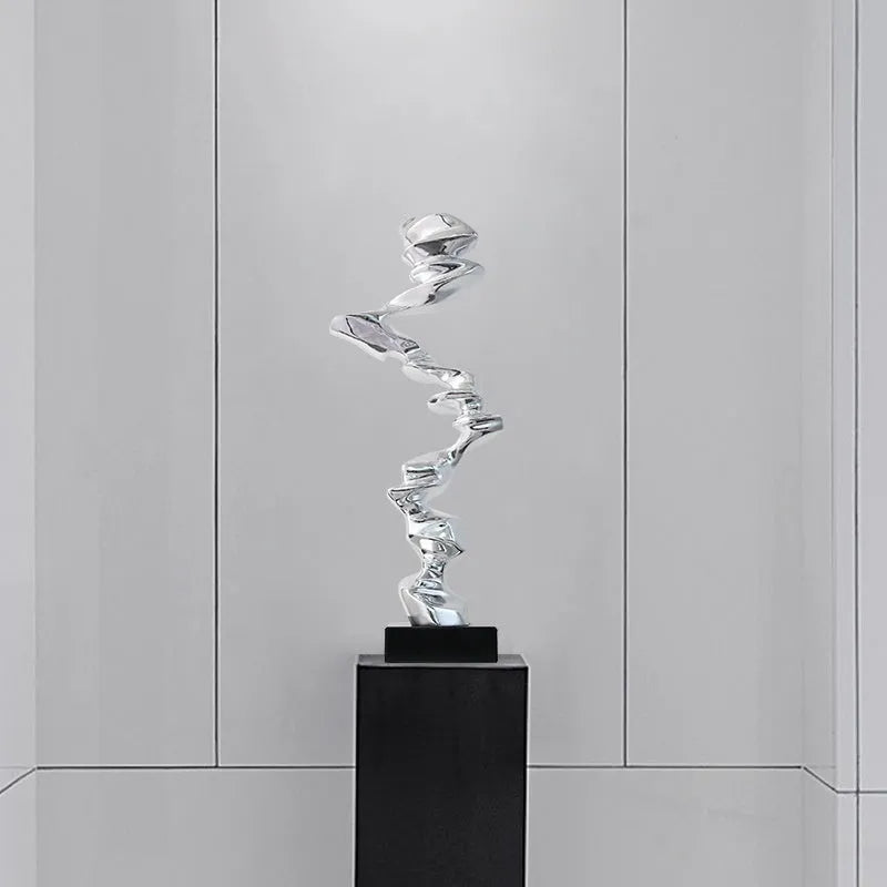 Abstract still life resin sculpture ornament in modern minimalist style for hallway and living room decoration