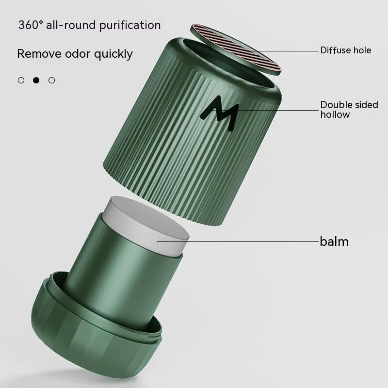 Solid car aromatherapy decorative cup in 10x6cm size with choice of four fragrances for vehicle and home use.