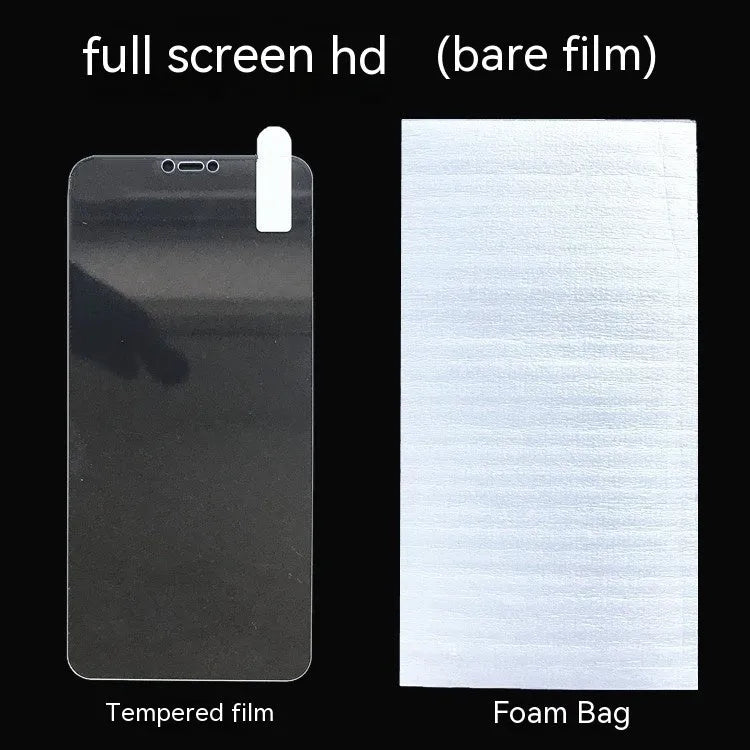 HD tempered glass screen protector for Samsung phones on a mobile device.