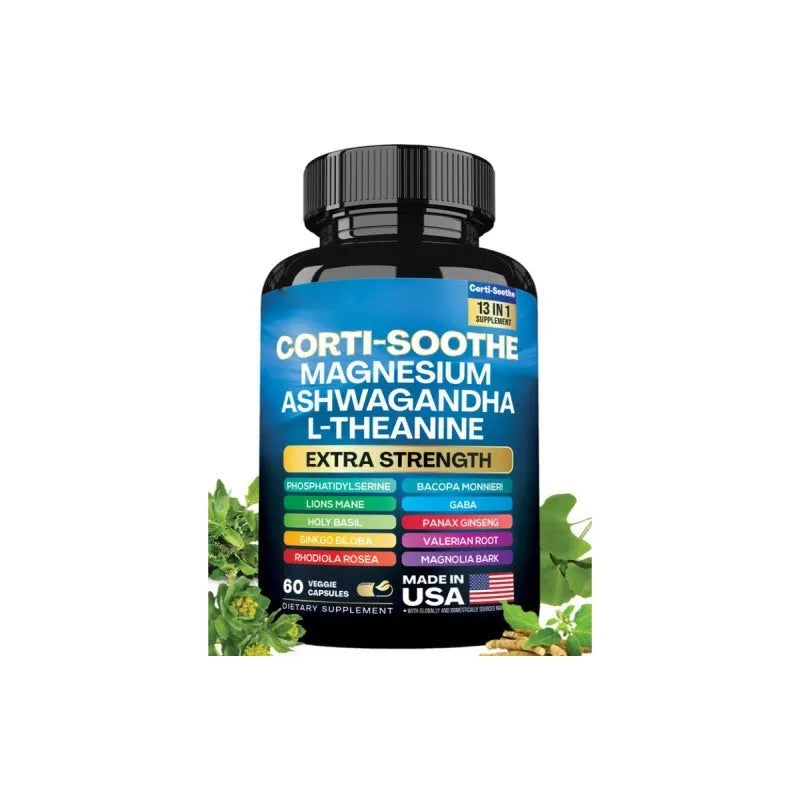 Bottle of 60 magnesium capsules made from South African drunken eggplant extract