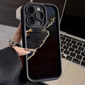 Silicone phone case for Apple iPhone with shockproof air bag design, ladder pattern, in antique white colour