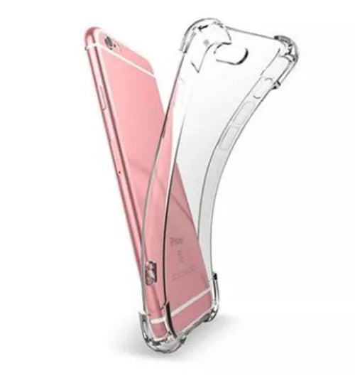 Transparent TPU iPhone case showing phone's colour through clear material