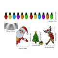 Christmas elk reflective magnetic car decoration sticker with cartoon design on vehicle door