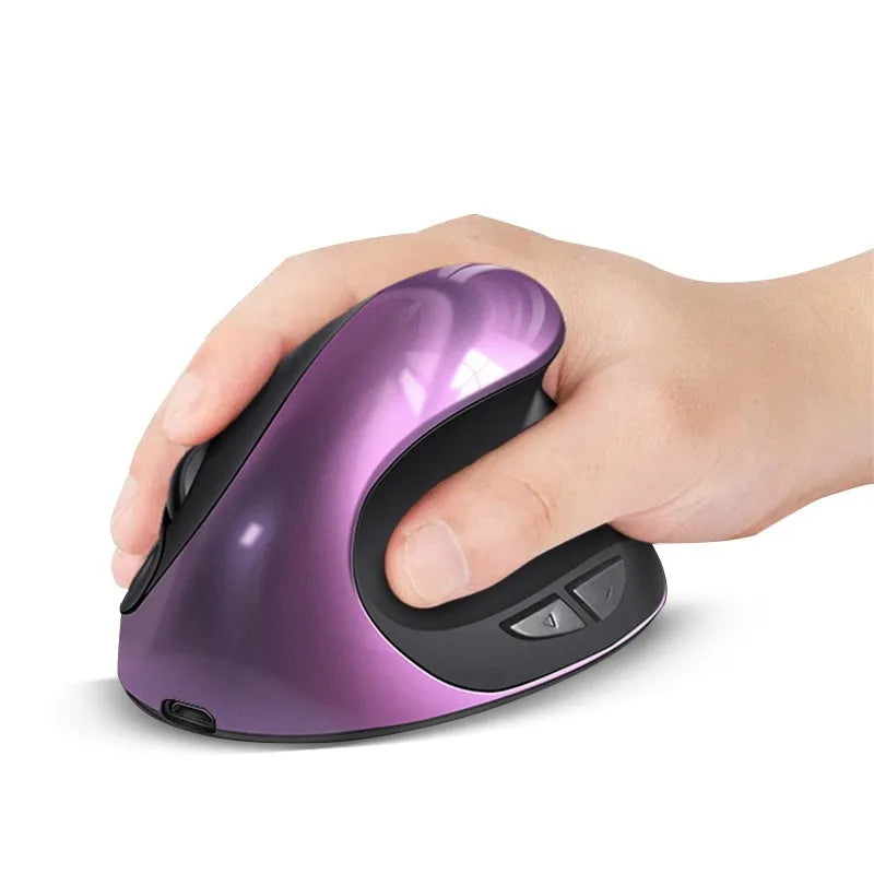 Three Generations vertical ergonomic mouse in black colour with USB connectivity