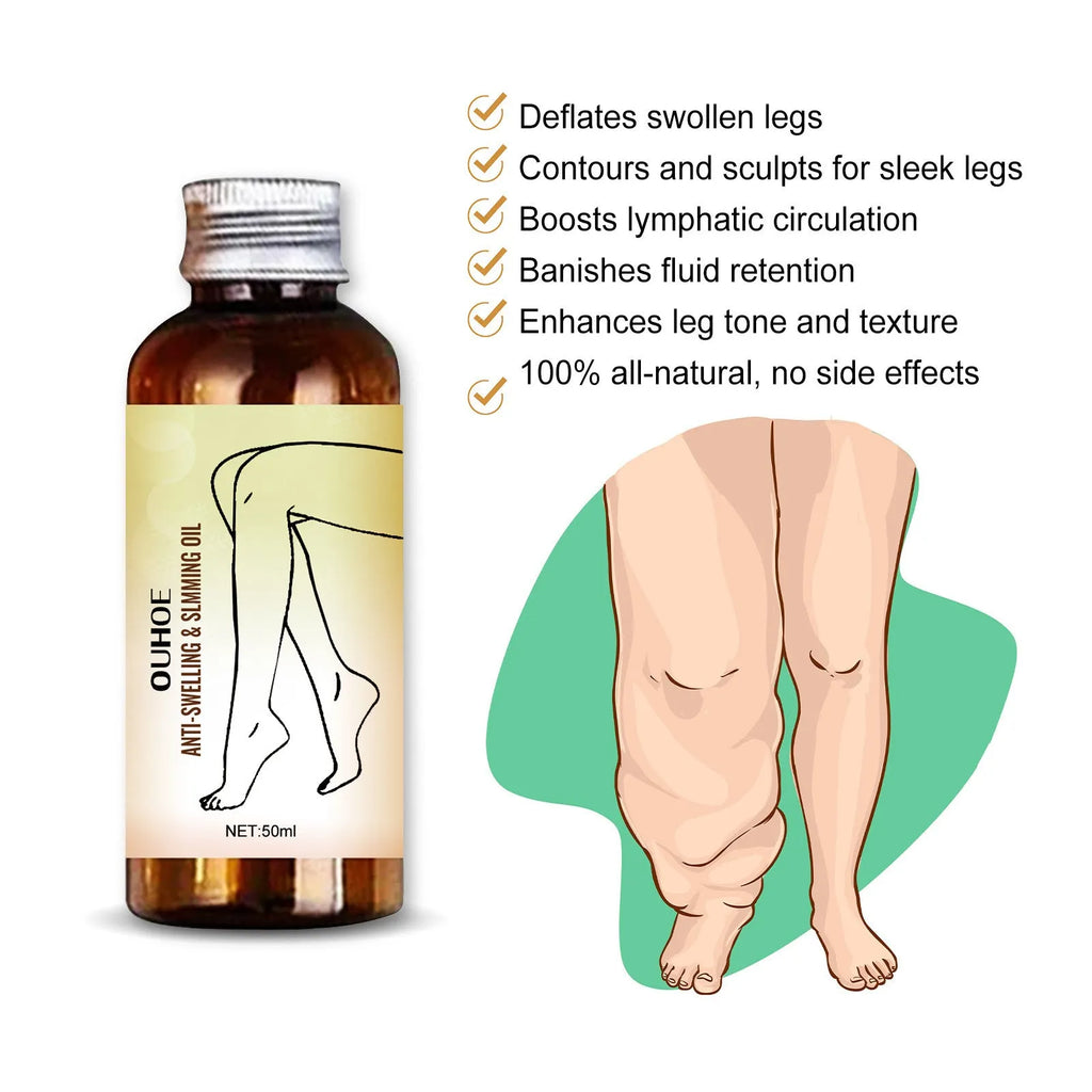 50ml bottle of moisturising body massage essential oil with cassia seed and capsaicin extracts